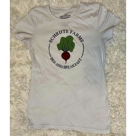 The Office "Schrute Farms Bed and Breakfast" Tee | Color: White | Size: S - Picture 1 of 4